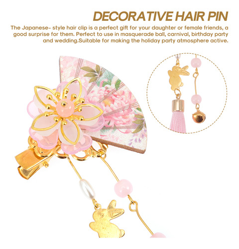 Horquillas Japonesas Con Borlas, 2 Piezas, Accesorio Delicad