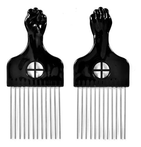 Paquete De 2 Pas De Metal Para Cabello Afro, Pas Afro Para C