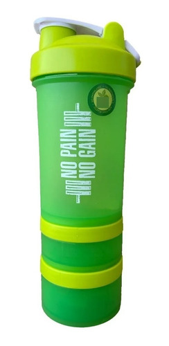 Shaker Vaso Para Batido De Proteina 3 En 1 - 450ml Verde