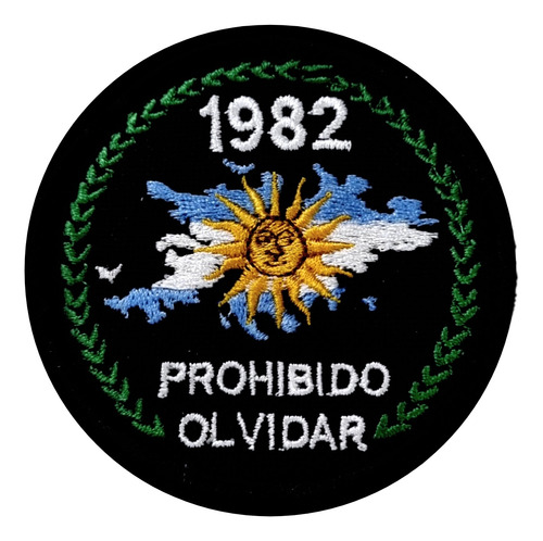 Parche Bordado Abrojo  Malvinas 1982 Prohibido Olvidar Laure