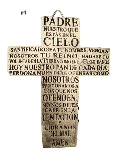 Cruz Crucifijo Oración Padre Nuestro Recuerdito