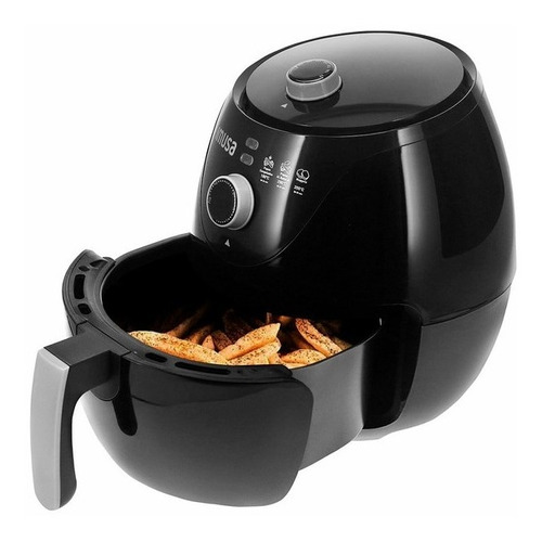 Freidora De Aire Imusa Air Fryer Esencial 3,2 Litros Negro