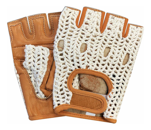 W1037 Guantes Para Silla De Ruedas Piel Suave Sin Dedos Para