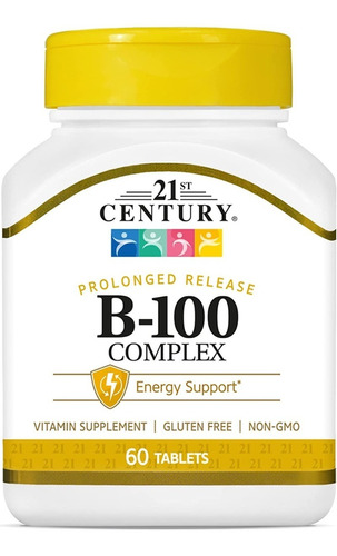 21st Century I B-100 Complex I 60 Comprimidos I Importado