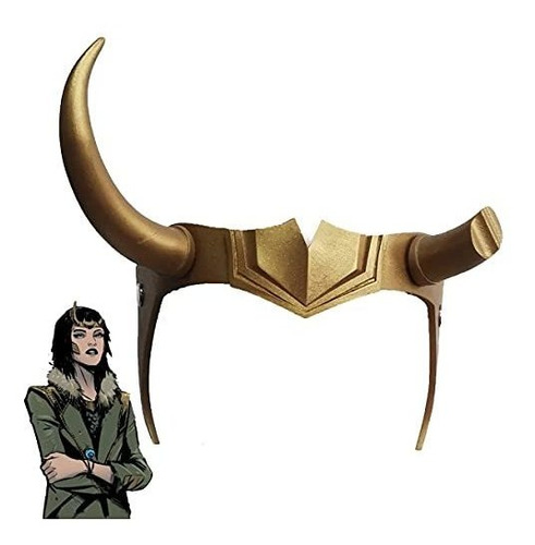 Disfraz Hombre - Casco De Loki Con Cuernos Accesorios De Cos