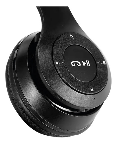 Audífonos Inalámbricos Bluetooth De Diadema Party Box Pb-h66 Negro