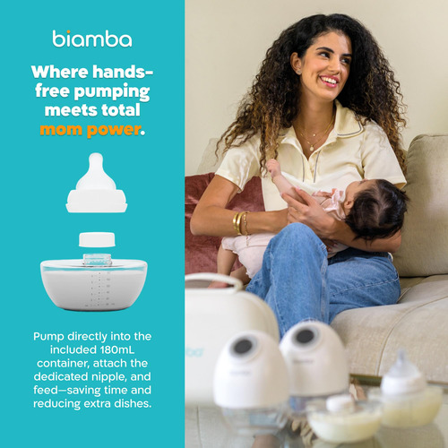 Extractor De Leche Portátil Manos Libres Biamba Pump Pro -