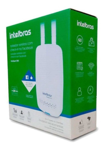 Router Wireless Intelbras Hotspot 300 Check-in Por Facebook
