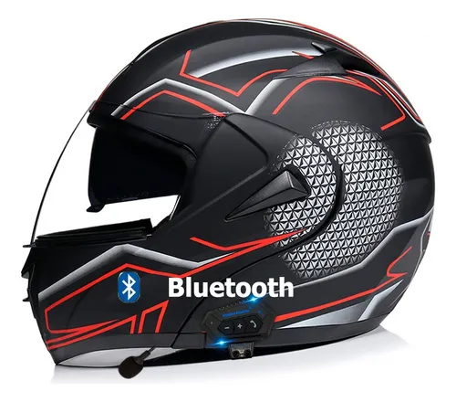 Triangle Casco De Moto Hombre Casco Integral Visera Transparente Y