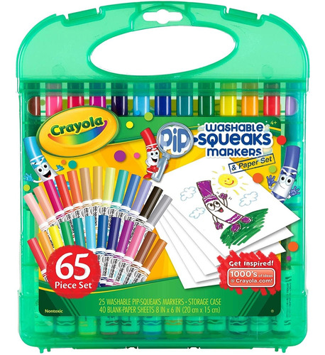 Juego De Rotuladores Lavables Crayola Pip Squeaks, Regalo Pa