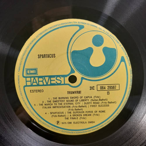 Imagem 5 de 6 de Vinil Lp Spartacus Triumvirat Excelente Estado