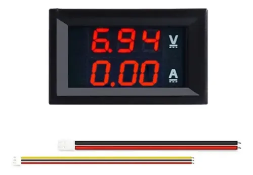 Voltmetro Amperometro Digitale LED DC 100V 100A – Doppio Display Con Shunt