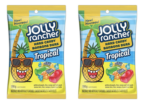 Jolly Rancher - Caramelos Duros Tropicales, 7 Onzas, Importa