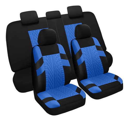 Juego De Fundas De Asiento Lavables Y Transpirables De Tela