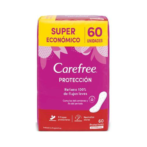 Protectores Diarios Carefree X 60 Unidades