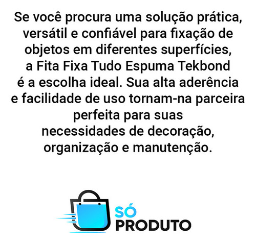 Caixa 12 Fita Dupla Face Espuma Fixa Tudo 12mm X 1,5m