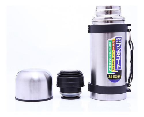 Termo Bala Para Agua Bebida Calientes Frías 1200ml Con Mango