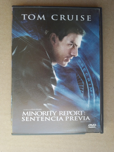 Dvd Minority Report: Sentencia Previa, Tom Cruise