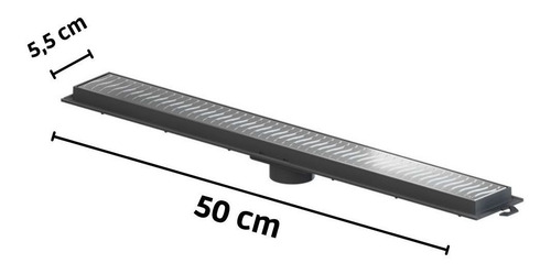 Ralo Linear Grelha Cobertura Cromada 50 Cm Tigre