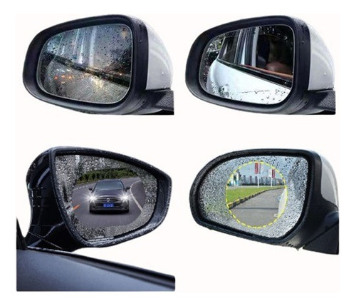 Protector Transparente Anti Lluvia Espejo Retrovisor Vent 2u