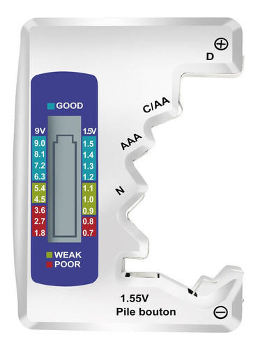 Probador De Pilas Jetion Compatible Aa/aaa/9v/1.5 V/c/d/n8