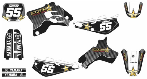 Kit Adesivo Moto Cross Trilha Yz 80 Gráfico Personalizado