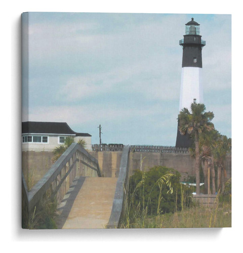 Canvas Lab Cuadro Tybee Fighthouse Ii 30x30, Pam Ilosky