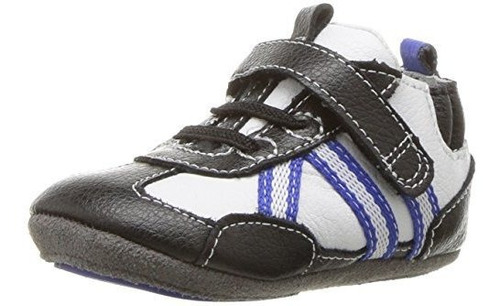 Robeez - Zapatilla De Cuna Para Niño (6-9 Meses), Color Gris