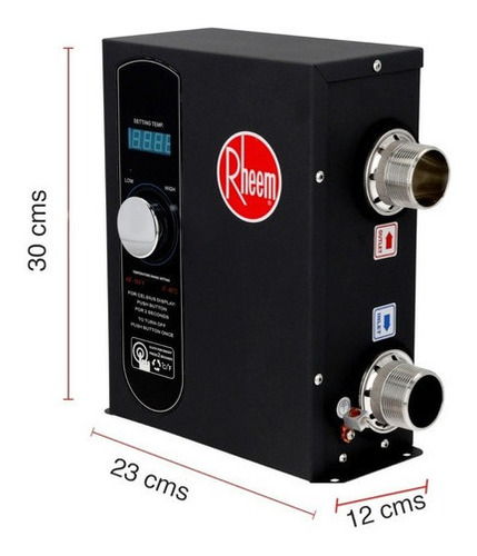 Imagen 8 de 10 de Calentador De Hot Tubs, Jacuzzis Y Spa Rheem Et3 5,5 Kw Usa
