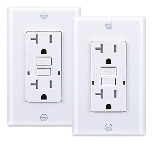 20 Amp Gfci Outlet, Tamper-resistant Gfi Receptacle Wit...