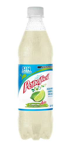10 Pack Agua Mineral Sabor Limonada Light Peñafiel 600 Ml