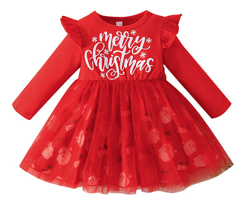 Vestido De Bebé De Feliz Navidad Vestidos De Niña De Santa