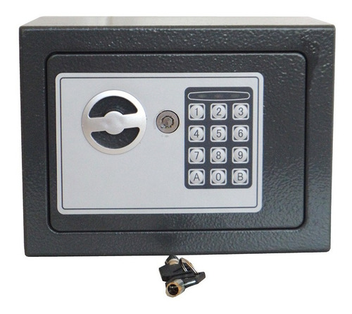 Imagen 3 de 6 de Caja Fuerte Digital E17 Silver Shadow Teclado Digital+llaves
