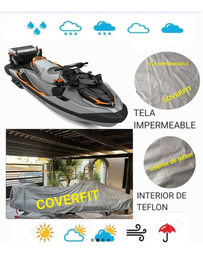 Funda Impermeable Para Jetski Moto Acuatica Fishpro Trophy 