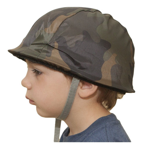 Casco Soldado Militar Camuflado Para Niño En Plástico
