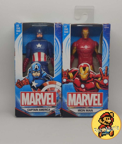 Imagen 4 de 6 de Figuras Marvel Promo Capitán América Ironman Envío Gratis