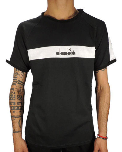 Diadora Remera Hombre -  Gio Tee Jsy Negro