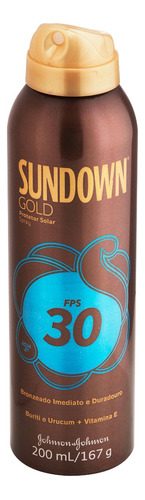 Protetor solar  Sundown  Todo dia Gold Spray 30FPS  en spray 200mL