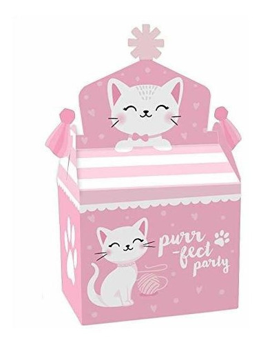 Purr Fect Kitty Cat Treat Box Party Favors Kitten Meow ...