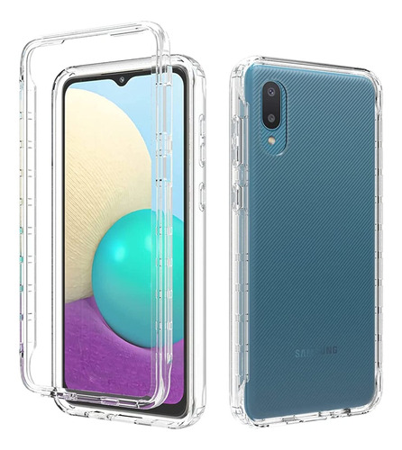 Aorstke Funda Samsung Galaxy A02 Case, Pc Transparente Dura 