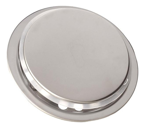 Ralo Inteligente Click Redondo 10x10 Cm Inox P/ Banheiro