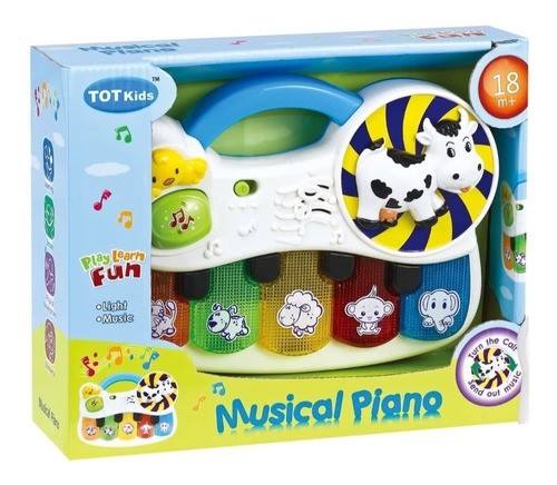 Juguete Con Sonido Didáctico Piano Animales Para Bebés