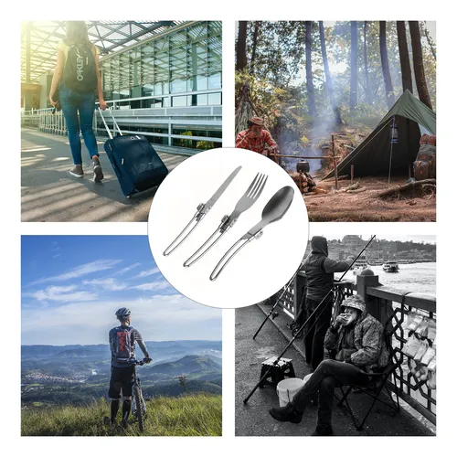Juego De Cubiertos, Juego De Cubiertos Para Acampar, Juego D