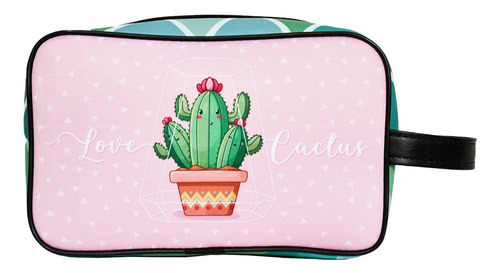 Imagen 2 de 5 de Neceser Organizador Cosmeticos Love Cactus