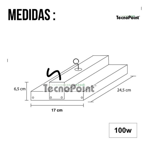 Imagen 3 de 9 de Reflector Led Cultivo Indoor Alto Full Espectro Hydro 100w