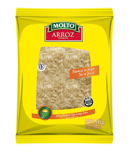 Arroz  Largo Fino 5 Kg Molto Institucionales