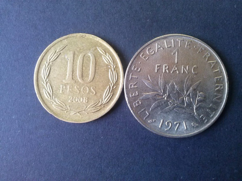 Moneda Francia 1 Franco 1971 Níquel (c35)