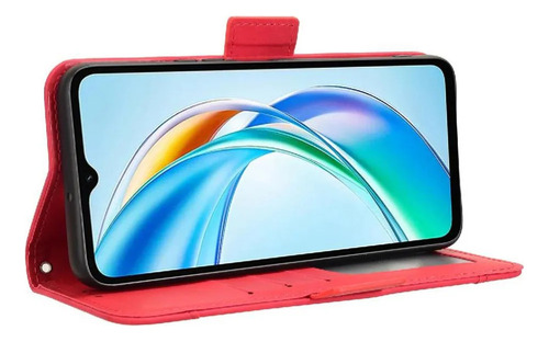 Carcasa For Honor X5b Plus 4g Cartera De Cuero Con Cierre