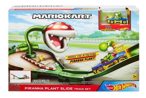 Hot Wheels Mariokart Circuito Rampa Piraña Mattel Gcp26