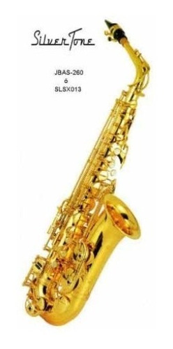 Silvertone Slsx013 Saxofon Alto Mi Bemol Eb Dorado Laqueado 